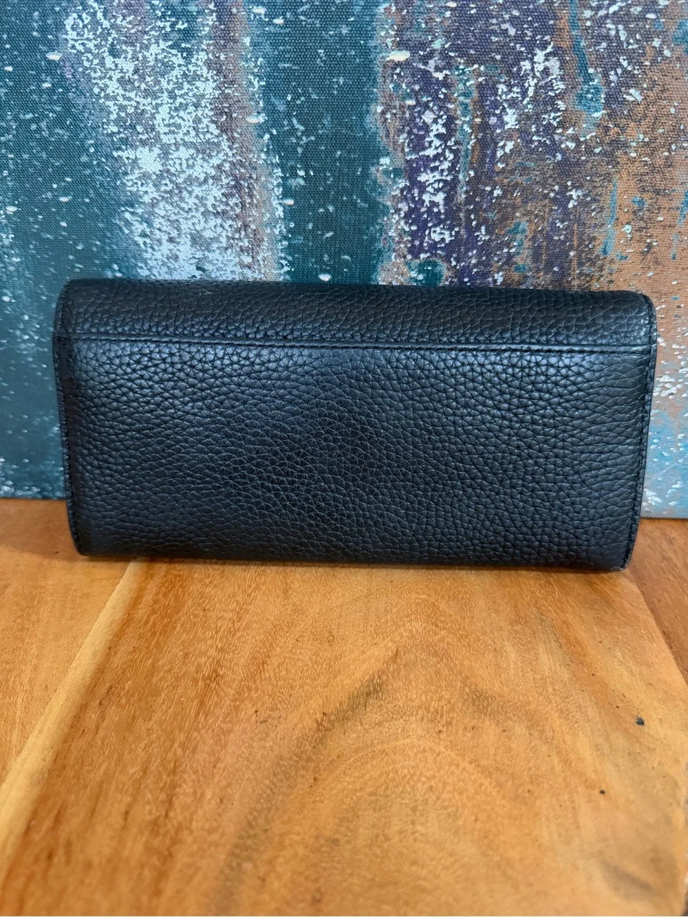 Michael Kors Old Money‎ 2010’s Sullivan Leather Carryall Wallet Black GUC